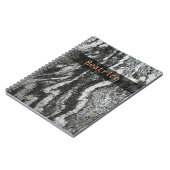 地質学の装飾的なネコ科パターン文字 ノートブック (左側)