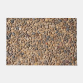 地質学の装飾的な小石は写真に投石します ドアマット (正面)