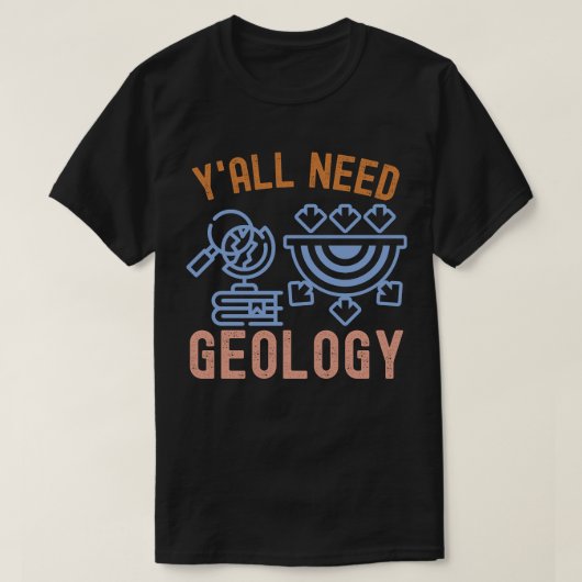 地質学の誕生日おめでとう Tシャツ (デザイン正面)
