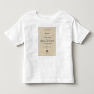 地質学へのとびらの地図書 トドラーTシャツ