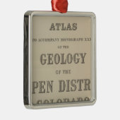 地質学へのとびらの地図書 メタルオーナメント (右)
