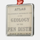 地質学へのとびらの地図書 メタルオーナメント (左)