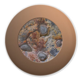 地質学グランジーセデマンタリー岩石組織 セラミックノブ