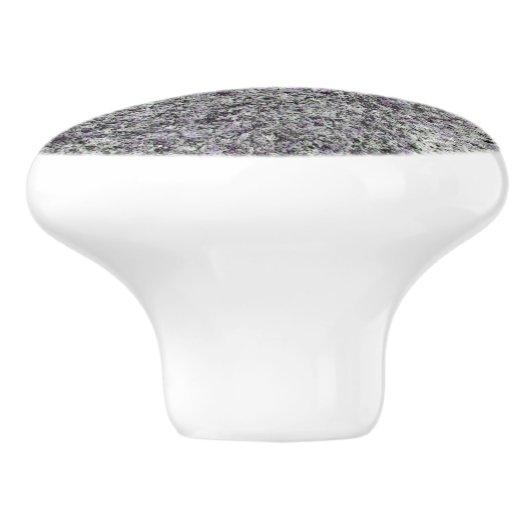 地質学グレーグラナイトのピンク詳細 セラミックノブ (側面)