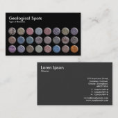 地質学スポット – 黒 名刺 (正面/裏面)