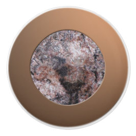 地質学ピンク岩のテクスチャ セラミックノブ