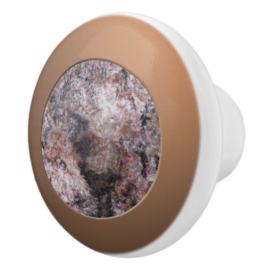 地質学ピンク岩のテクスチャ セラミックノブ (右)