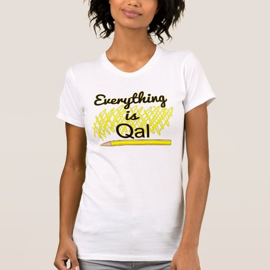地質学フィールドワーク「すべてはQal」 Tシャツ (正面)