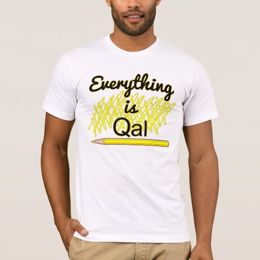 地質学フィールドワーク「すべてはQal」 Tシャツ (正面)