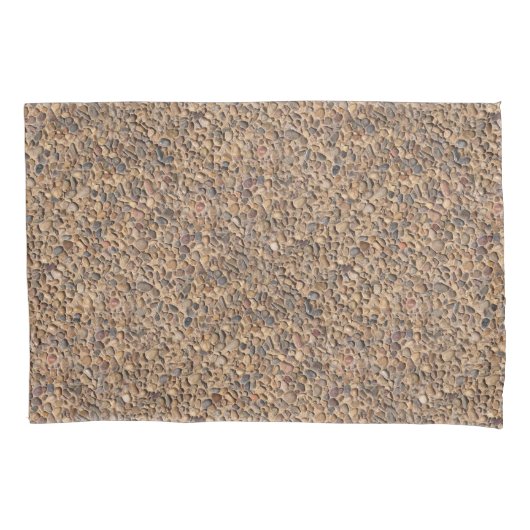 地質学ペブルストーンズ写真 枕カバー (正面)