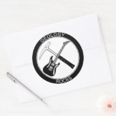 地質学ロックラシッククスのラウンドステッカー(L) ラウンドシール (封筒)