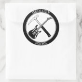 地質学ロックラシッククスのラウンドステッカー(L) ラウンドシール (バッグ)