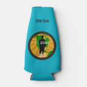 地質学大学院バッジ（男性） ボトルクーラー (正面)