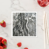 地質学灰色の岩と猫のパターン スタンダードカクテルナプキン (インサイチュ)