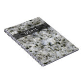 地質学白い花崗岩の岩質任意の文字 ノートブック (右側)