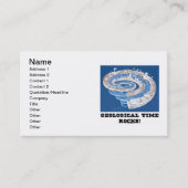 地質学的な時間岩だ！（地質時代の渦巻） 名刺 (正面)