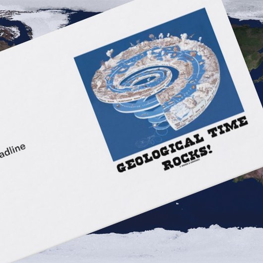 地質学的な時間岩だ！（地質時代の渦巻） 名刺