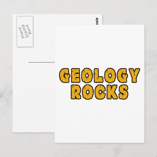 地質学的岩石 ポストカード (正面/裏面)