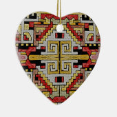 地質学的部族/民族パターン セラミックオーナメント (右)