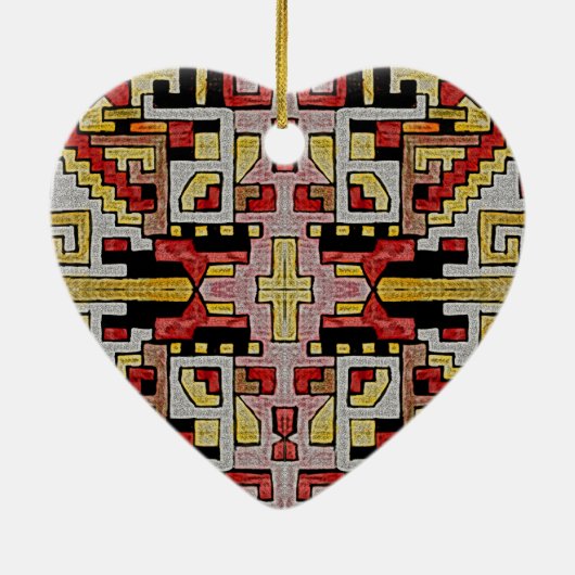 地質学的部族/民族パターン セラミックオーナメント (裏面)