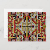 地質学的部族/民族パターン ポストカード (正面/裏面)