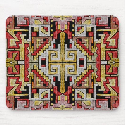 地質学的部族/民族パターン マウスパッド (正面)