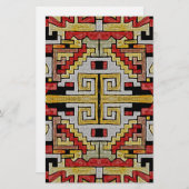 地質学的部族/民族パターン 便箋 (正面/裏面)