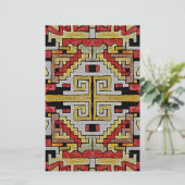 地質学的部族/民族パターン 便箋 (スタンド正面)