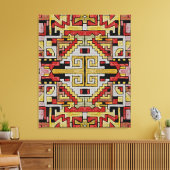 地質学的部族/民族パターン（3つのキャンバス） キャンバスプリント (インサイチュ (リビング))