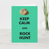 地質学者おもしろいギフト保「落ち着いて….....」 カード (正面)