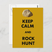 地質学者おもしろいギフト保「落ち着いて….....」 ポストカード (正面/裏面)