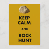 地質学者おもしろいギフト保「落ち着いて….....」 ポストカード (正面)