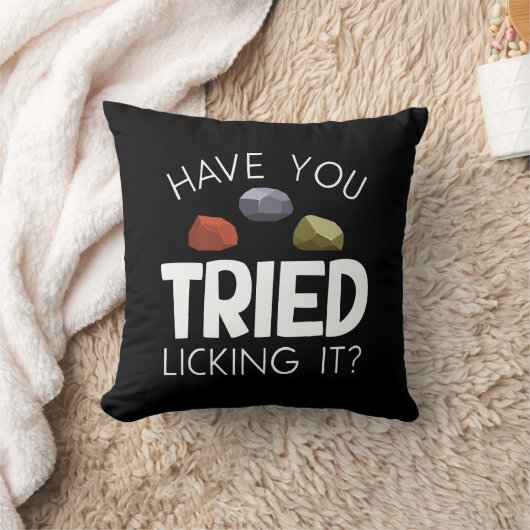 地質学者おもしろい宝石収集家ロックハウンド クッション (ブランケット)