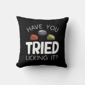 地質学者おもしろい宝石収集家ロックハウンド クッション (正面)