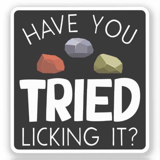 地質学者おもしろい宝石収集家ロックハウンド シール (正面)