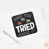 地質学者おもしろい宝石収集家ロックハウンド スクエアシール (封筒)