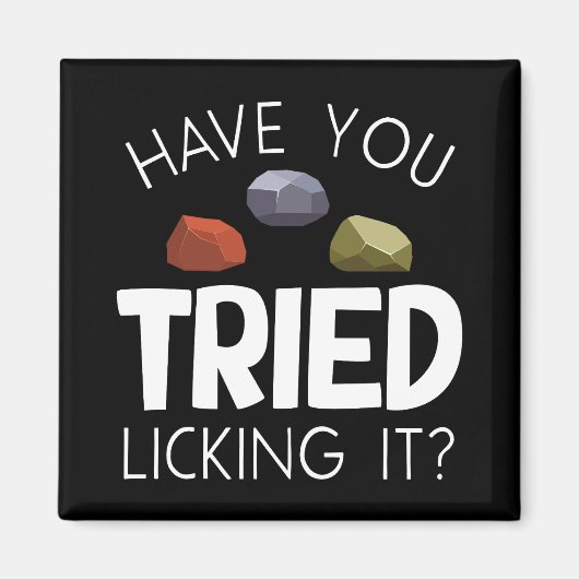 地質学者おもしろい宝石収集家ロックハウンド マグネット (正面)