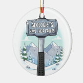 地質学者おもしろい セラミックオーナメント (左)