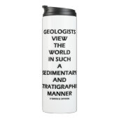 地質学者が世界堆積層序図を見る タンブラー (回転右)