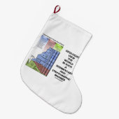 地質学者が世界堆積層序図を見る ラージクリスマスストッキング (正面 (吊り時))