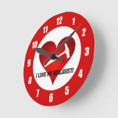 地質学者が大好き ラウンド壁時計 (傾斜)