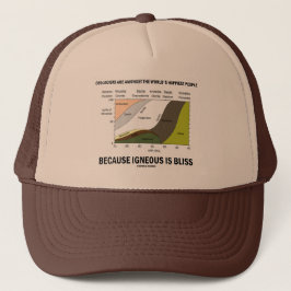 地質学者が最も幸福な人々が火炎は至福である キャップ