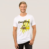 地質学者のための「すべては第四紀沖積層」Tシャツ トライブレンドTシャツ (正面全面)