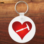 地質学者のハートとロックハンマー キーホルダー (裏面)