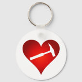 地質学者のハートとロックハンマー キーホルダー (裏面)