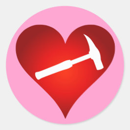 地質学者のハートとロックハンマー ラウンドシール