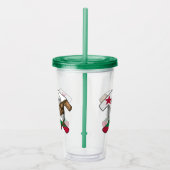 地質学者のロックハンマーとカリフォルニア国旗のロゴ アクリルタンブラー (右)