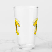 地質学者のロックハンマーとニューメキシコ国旗のロゴ タンブラーグラス (右)