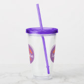 地質学者のロックハンマーと名パーソナライズされた前 アクリルタンブラー (左)