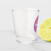 地質学者のロックハンマーと名パーソナライズされた前 ショットグラス (左)